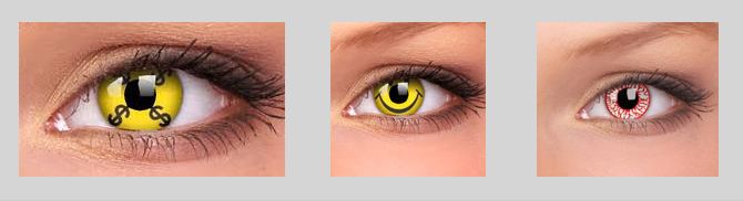 Kontaktne leće u boji