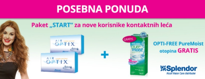 Paket „START“ za nove korisnike kontaktnih leća